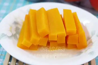Steamed gold strips