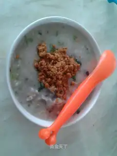 congee with pork and century