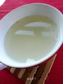 Milk white fish soup