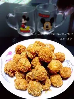 Crispy Chicken Rice Flower