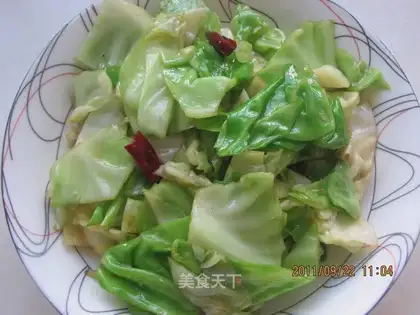 Spicy cabbage
