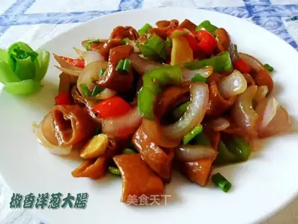 Pepper and onion large intestine