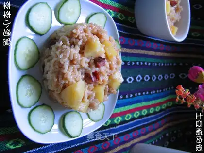 Potato and bacon rice