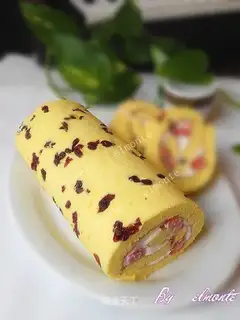 Cranberry cake roll