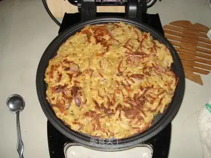 Ham shredded potato cake