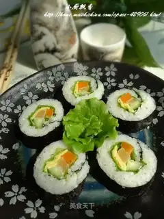 lettuce salad sushi