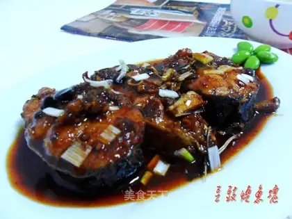 Fish nuggets with black bean sauce