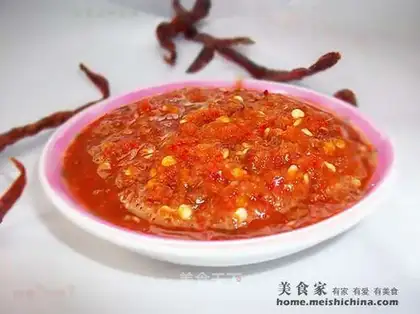 Homemade chili paste
