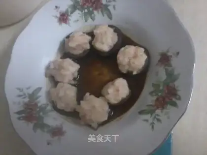 Stuffed mushrooms with shrimp paste