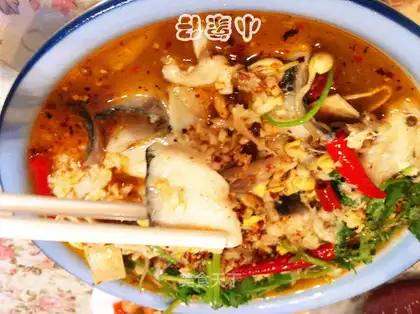 boiled fish
