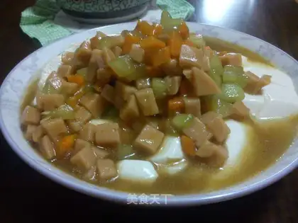 ham and tofu soup