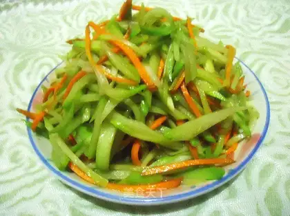 stir-fried shredded bergamot