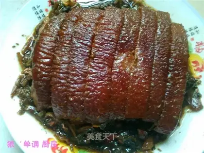 braised pork with plum vegetables