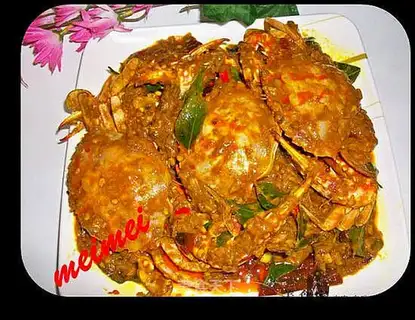 Super spicy dried curry crab
