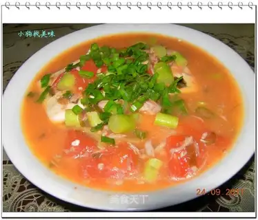 Tuna tofu soup