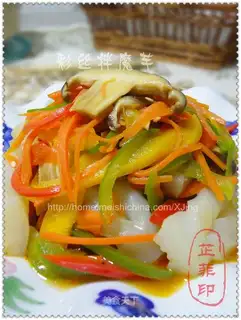 Colored silk mixed with konjac