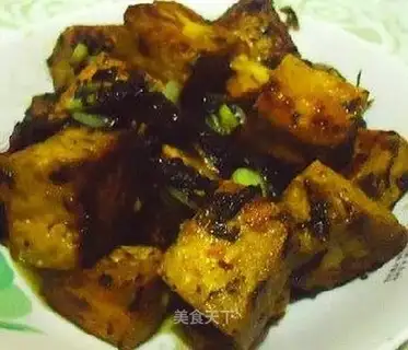 Grilled tofu with olive