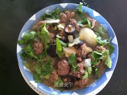 Beef meatball soup