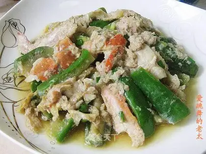 Eggplant in crab sauce