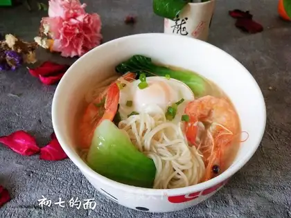 Shrimp noodles from the seventh year