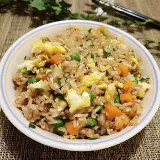 Soy sauce, egg fried rice