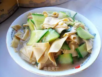Dry tofu cucumber