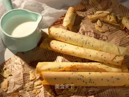 Sesame egg rolls