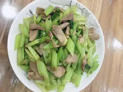 Celery and meat