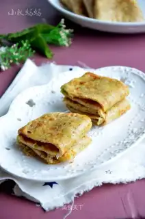 Shrimp sauce onion omelet