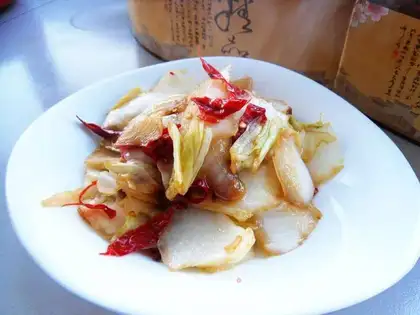 Hot sauerkraut