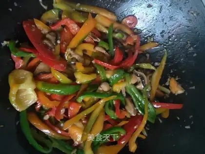 Paprika fried mushrooms