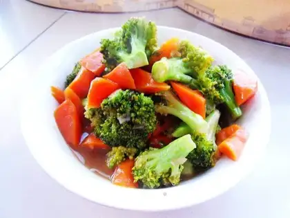 Carrot and broccoli