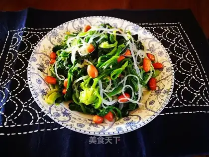 Old vinegar spinach