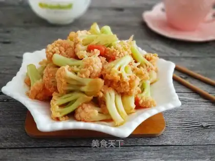 Tomato fried flowers