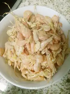 Shrimp fried eggs