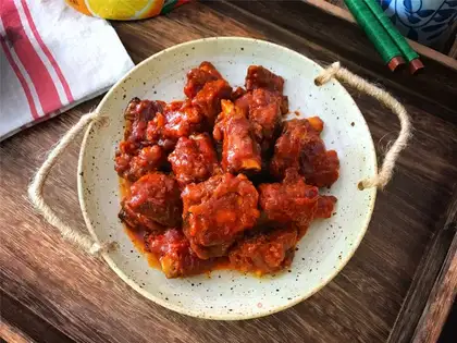 Cheese juice ribs