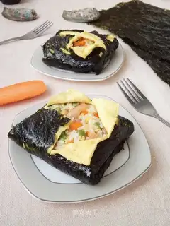 Seaweed egg buns