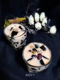 Bean milk tea to burn fairy herbs