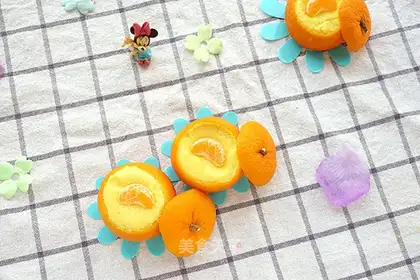 Sweet orange bowls of steam pudding