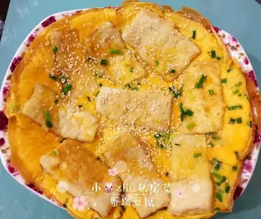 Eggs fall tofu
