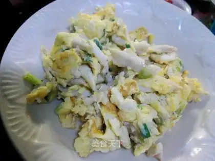 Silver fish fried eggs