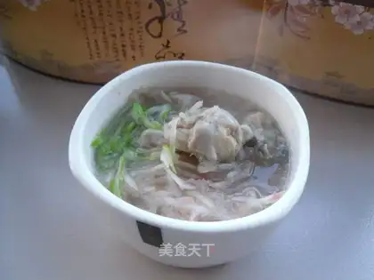 Oyster locust soup