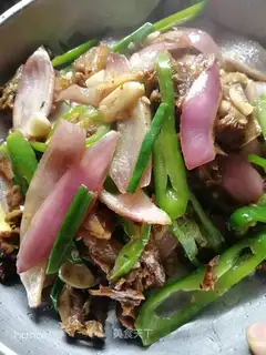 Goose fried onions