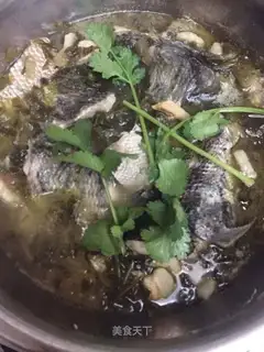Sour casserole and raw fish