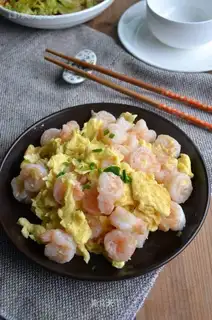 Shrimp fried eggs