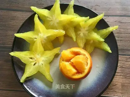 Peach omelet