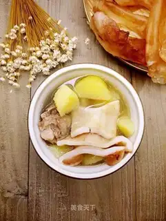Potato ribs, New Zealand gel soup
