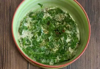 Lettuce steamed goose eggs