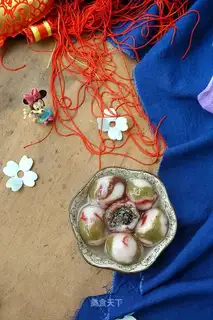 Three-colour marble soup