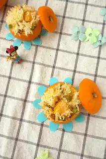 Orange sausage steam